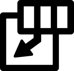 Insert Cell Row Outline Drawing Svg Vector, Free Vectors File